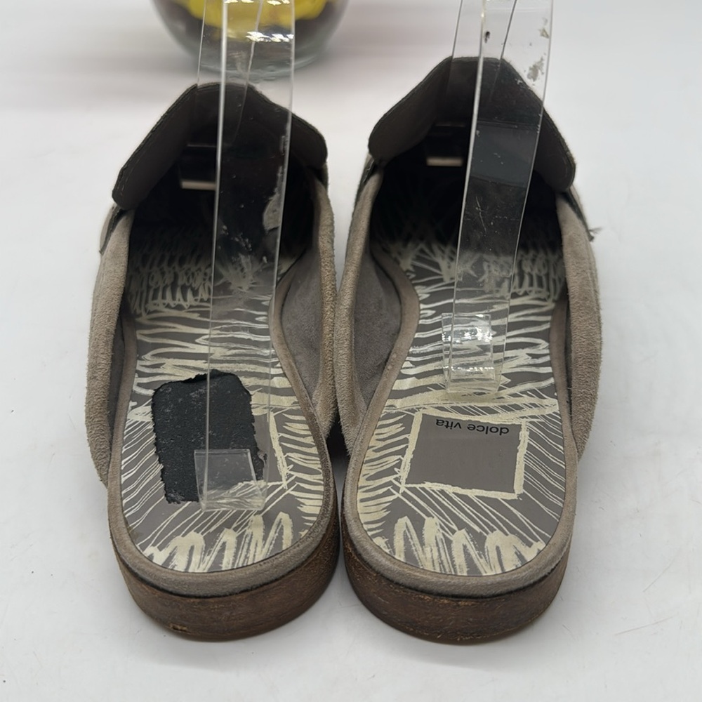 Dolce Vita Gray Suede Slip On Penny Loafer Mule CM8062 - Picture 3 of 6